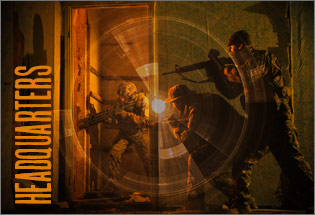 Headquarters Mission graphic for Conflict Paintball