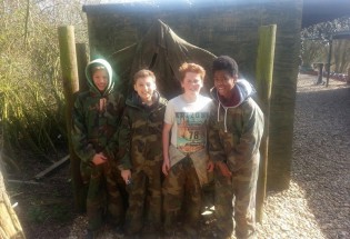 Children getting ready to play some Low Impact Paintball at Conflict Paintball